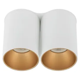 Licht-Erlebnisse Deckenlampe 2x GU10 modern weiß gold