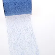 Deko AS GmbH Spiderweb Tischband - 8cm hellblau - Rolle 25m - 67 015-R 80