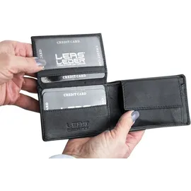 LEAS Klassische Minibörse RFID schwarz