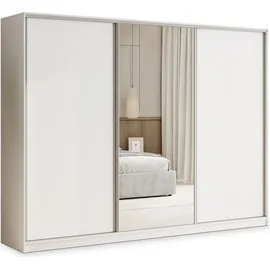 masseno Schwebetürenschrank TARI 270 x 205 x 58 cm Weiß
