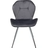 Kare Stuhl Viva Polyester grau 2er Set