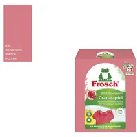 1x1450g Frosch Bunt - Waschpulver Granatapfel 22WL | vegan & Farbschutz