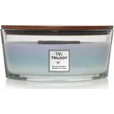 Woodwick Ellipsenförmige Duftkerze mit knisterndem Docht, Sand & Driftwood, bis zu 50 Stunden Brenndauer, Large, Ellipse