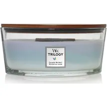 Woodwick Ellipsenförmige Duftkerze mit knisterndem Docht, Sand & Driftwood, bis zu 50 Stunden Brenndauer, Large, Ellipse