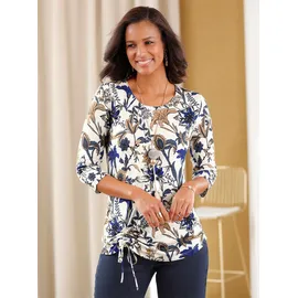 Lady Print-Shirt Blau 36