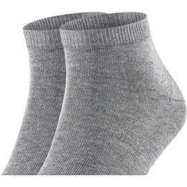 Falke Happy 2er Pack light grey melange 39-42