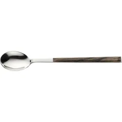 Kaffeelöffel PINTINOX "Sushi Moka", braun (edelstahlfarben, wengefarben), 6 tlg., Edelstahl, Kunststoff, Esslöffel, Teelöffel, Edelstahl 18/0 mit ABS Kunststoffgriff in Holzoptik
