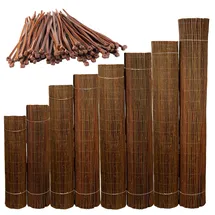 ogrodzenia wiklinowe Windschutz 110 x 500 cm Naturbelassen Holz