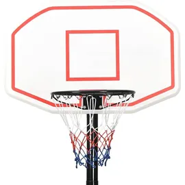 vidaXL Basketballständer Weiß 258-363 cm Polyethylen