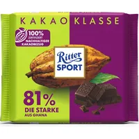schokolade-tafel Kakao Klasse 81 Prozent Die Starke aus Ghana Schokolade 100 g