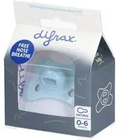 DIFRAX Tétine Édition Spéciale Natural Bleu Topaze 0-6 mois Sucette(S) 1 pc(s)