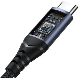 Joyroom Sy-c01 USB-C DAC-Adapter Auf 3,5-mm-miniklinke - Schwarz