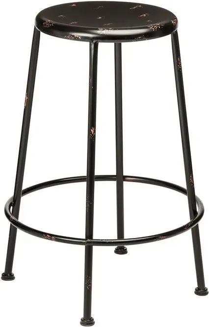 Premier Housewares Artisan Barhocker aus schwarzem Metall
