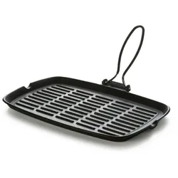 Excelsa Steakhaus Dieta-Grill Gusseisen 35,5x15x37 cm Schwarz