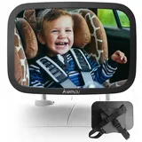 Mapalou Autospiegel Baby Rücksitz - Rücksitzspiegel für Babys/Kinder Auto Spiegel Autospiegel Babyspiegel Kinderspiegel | Rückspiegel für Kindersitz Babysitz Babyschale Rückbank Sicherheitsspiegel