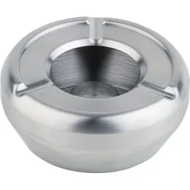 APS 90 Windaschenbecher, mit Windschutzdeckel, Ø 10 cm, Höhe 4,5 cm, Edelstahl, matt poliert