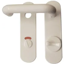 Alpertec WC-Kurzschildgarnitur Nylon Weiß
