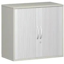 Geramöbel Flex Rollladenschrank silber/grau 1 Fachboden