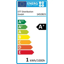 McShine LED Filament Tropfenlampe Retro E14, 1W, 90lm, warmweiß, goldenes Glas