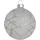 Beliani Weihnachtskugel 35er Set Glas grau
