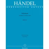 Bärenreiter Verlag Solomon HWV 67 -Oratorium in drei Akten-. Bärenreiter Urtext. Klavierauszug, Urtextausgabe