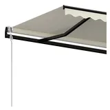 vidaXL Markise Automatisch Einziehbar 500 x 350 cm creme