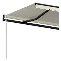 vidaXL Markise Automatisch Einziehbar 500 x 350 cm creme