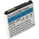 AccuCell Akku passend für LG KU990 Viewty, HB620T, Li-Ion, 3,7V, 700mAh, 2,6Wh