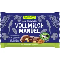 (30,75 EUR/kg) Rapunzel Vollmilch Schokolade mit ganzen Mandeln 12x100g, BIO
