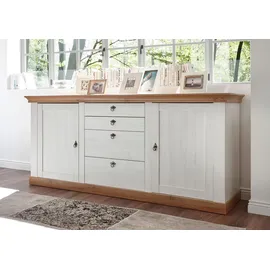 Home Affaire Sideboard »Cremona«, Breite 210 cm weiß