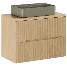 petits-meubles Waschtisch 80,2 cm 2 Schubladen 52 x 46 x 46,5 cm Braun