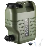 Starnearby 7.5~22L Wasserkanister mit Hahn,Tragbarer Trinkwasserbehälter mit Ausguss Stutzen Kanister BPA frei für Camping Autofahrten Bevorratung (12L, L)