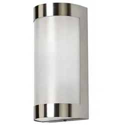 Lindby - Alvin Außen Wandleuchte Steel/Opal