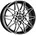 18 8 x 18 x 112 ET25 MB66 7 Schwarz Poliert