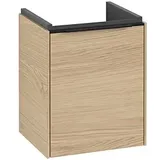 Villeroy & Boch Villeroy und Boch Subway 3.0 Waschtisch-Unterschrank C58301VJ 35,1x42,9x30,9cm, Schanier links/Griff Volcano black, nordic oak