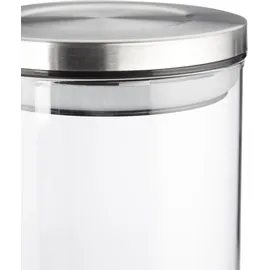 Relaxdays Vorratsdosen 22,0 cm hoch transparent 1,3 l, 3 St.
