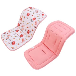 Verve Jelly Baby Kinderwagen Seat Liner Reversible Kinderwagen Kissen Baumwolle Sitz Insert Mat Universal Doppelseitige Säuglingskissen Pad für Kinderwagen Buggy und Autositz, 30,7x13,0zoll