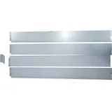 Trendline Rasenkante Metall 119 x 13 cm 4 Stück silberfarben