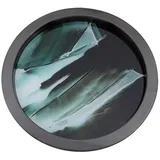 Fink Tablett FINK "TOLERANCE", schwarz (grünweiß), H:2,5cm Ø:40,5cm, Tabletts