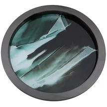 Fink Tablett FINK "TOLERANCE", schwarz (grünweiß), H:2,5cm Ø:40,5cm, Tabletts
