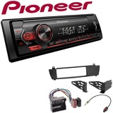 Pioneer 1-DIN Autoradio USB AUX Android Einbauset für BMW X3 ohne OEM Navi