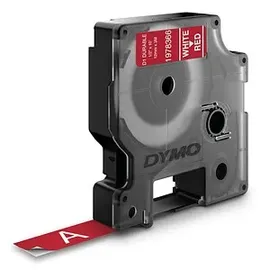 Dymo Hochleistungs-Etikettenband 1978366 Weiß/Rot 12 mm x 3 m 1 St.