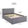 Homestyle4u Polsterbett 140 x 200 cm Grau
