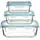 5 five simply smart 5five Simply Smart Frischhaltedosen-Set, Blau, glas