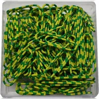 Alco Briefklammer ZEBRA Metall 28mm gelb-grün