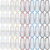 Binblin 20PCS Hotelslipper,Hausschuhe Gäste,Gäste Hausschuhe Gästehausschuhe,Gästepantoffeln,Flip Flops Hochzeit Gäste,Hotelslipper für Drinnen und Draußen Herren Damen Spa Gäste - 39 EU X-Weit