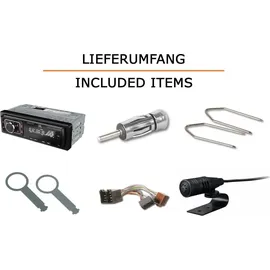 JUST SOUND best choice for caraudio Autoradio Einbaupaket JBL Celebrity 150 passend für VW Caddy 9KV | Bluetooth USB