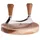 gerlach 1760 Kräutermesser mit Schneidebrett Holz 1-tlg. 19 x 6 x 19 cm Braun