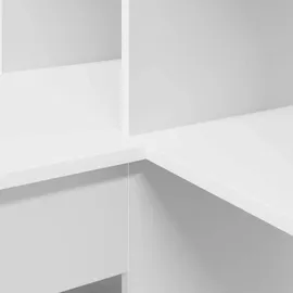 vidaXL Eckschreibtisch Weiß