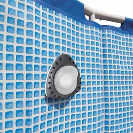 Intex LED Pool-Wandleuchte magnetisch Kunststoff 28698 weiß